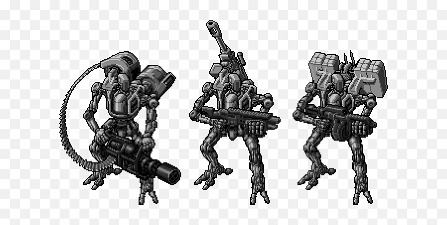 Twoucan - Rework Pixel Art Mecha Lancer Emoji,Sniper Rifle Emoji