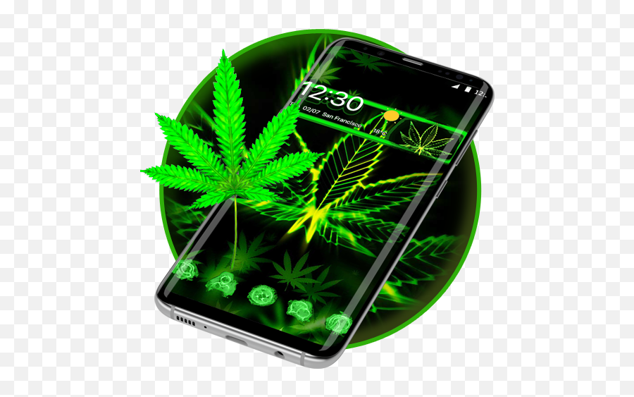 3d Live Neon Weed Launcher - Smartphone Emoji,Pot Leaf Emoji Android