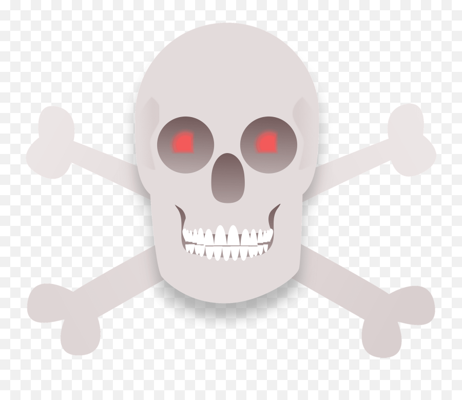 Skull And Cross Bones Clipart Free Download Transparent - Portable Network Graphics Emoji,Skeleton Emoji
