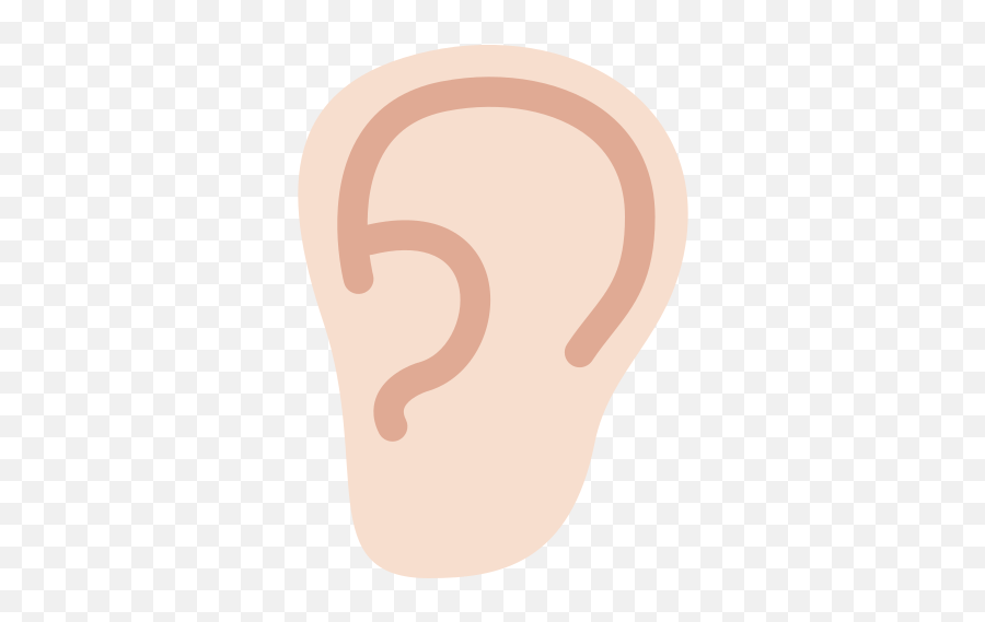Ear Emoji With Light Skin Tone Meaning - Language,Emoji Ear