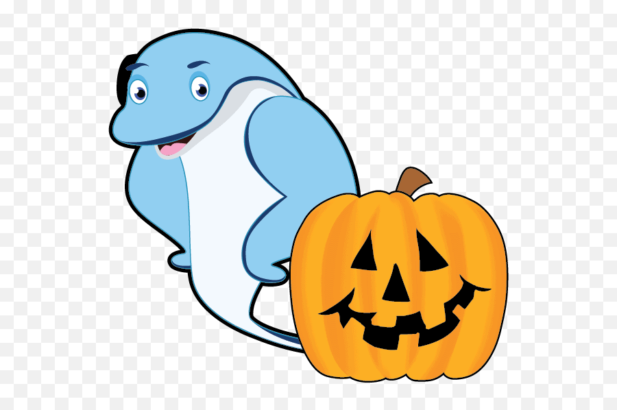 Halloween Images - Cartoon Pumpkin Emoji,Stingray Emoji