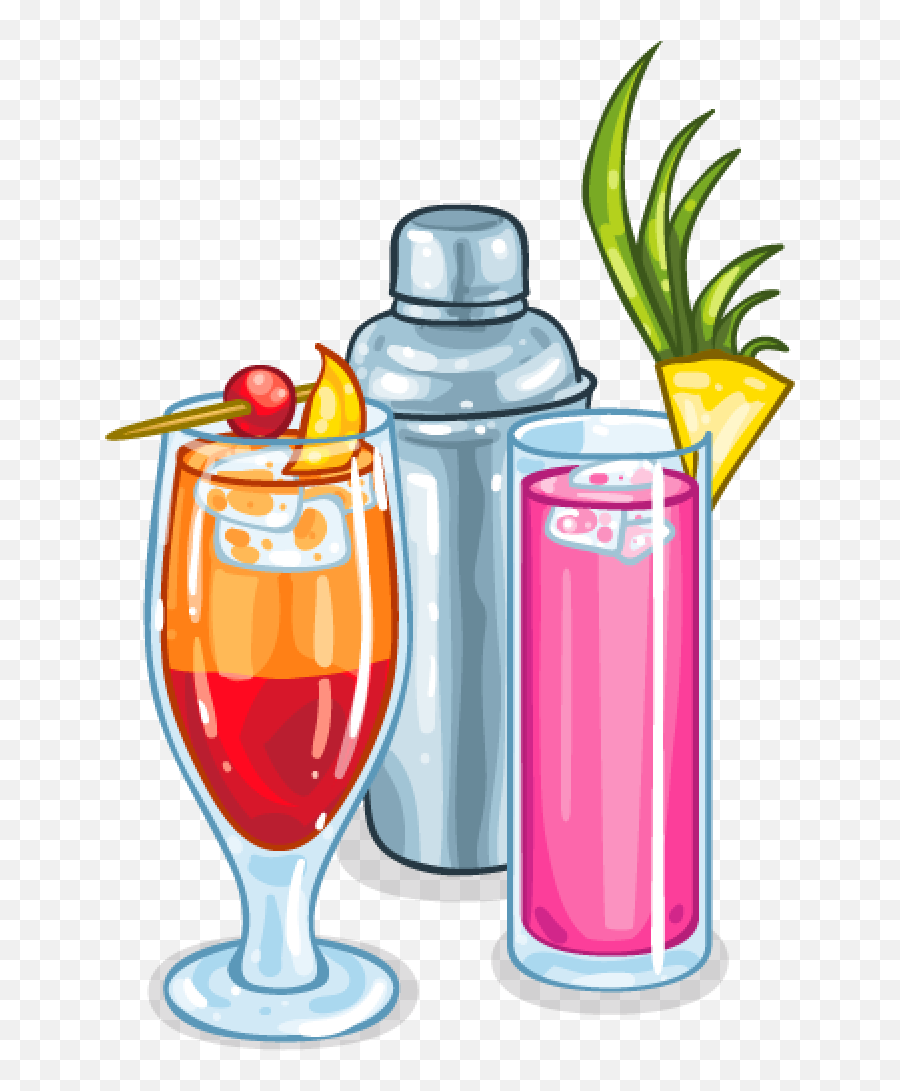 Cocktail Clipart Punch Drink Cocktail - Highball Glass Emoji,Cocktail Sunrise Emoji