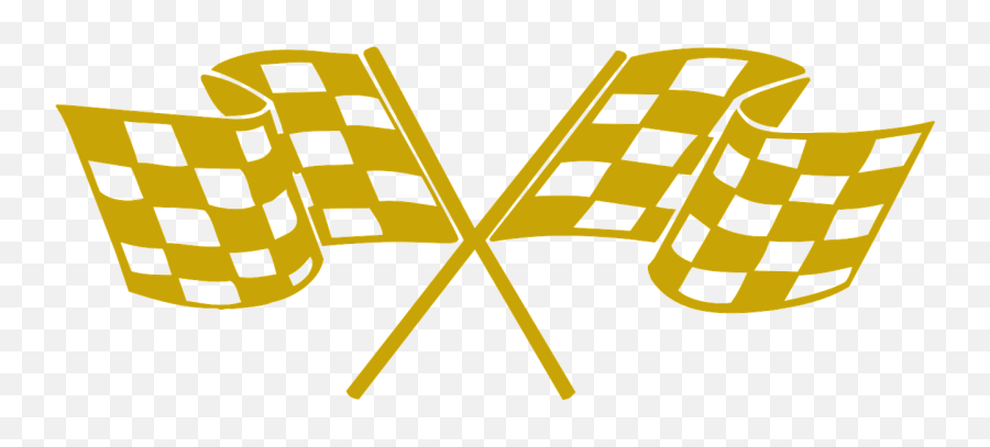 Checker Flags Racing Flags Flag Golden - Gold Racing Flags Emoji,Race Flag Emoji