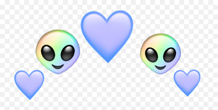 Alien - Pastel Heart Emoji Aesthetic,Rainbow Emoji
