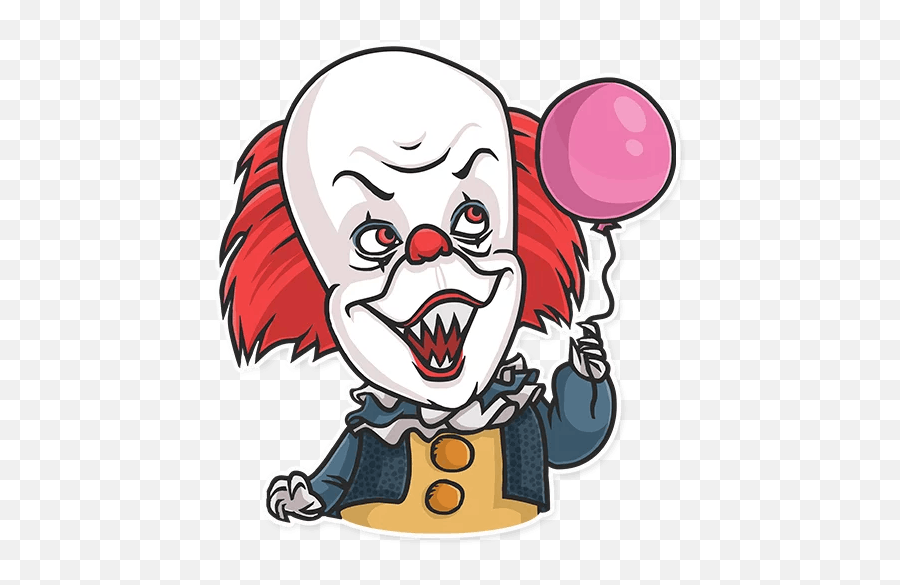 Scary Clowns Sticker Challenge - Sticker Emoji,Scary Clown Emoji