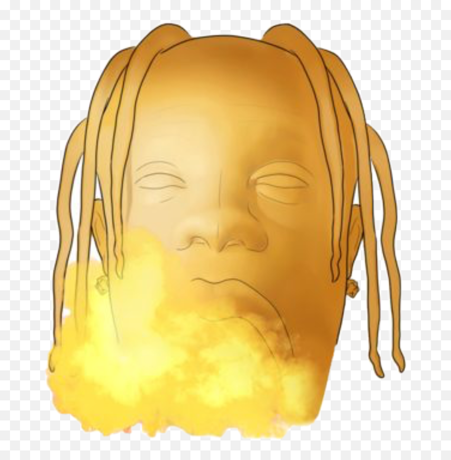 Travis Gold Smoke Freetoedit - Illustration Emoji,Smoke Nose Emoji