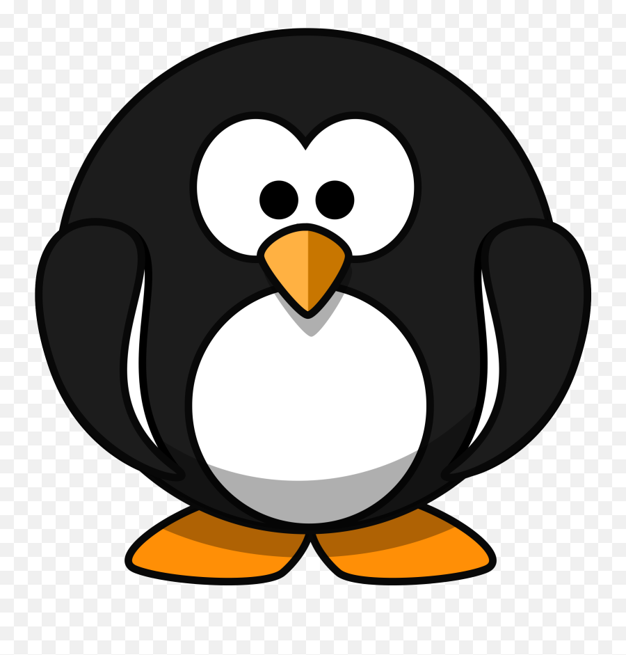 Round Penguin Vector Art Image - Colors Of A Penguin Emoji,Disco Ball Emoji