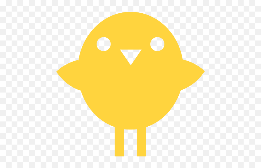 Front - Cartoon Emoji,Chick Emoji