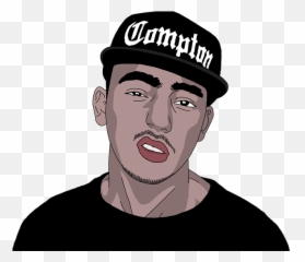 Gangsta Rap Hip Hop - Head Cartoon Emoji