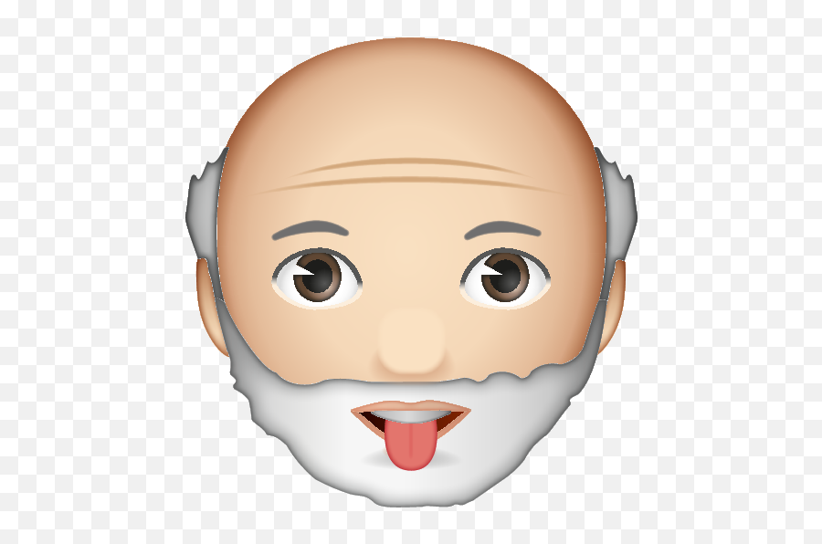 Emoji - Grey Haired Man Emoji,White Man Emoji