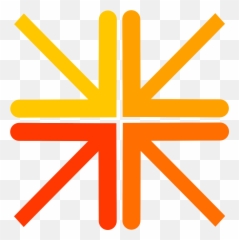 Meeting Point Arrows Orange Center - Pointing To Png Emoji