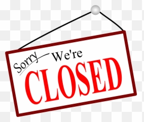 Sorry Were Closed Sign Vector Clipart - Are Png Emoji