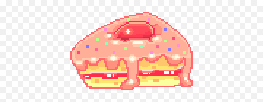 Birthday Cake Strawberry Cream Cake - Cute Cake Pixel Art Emoji,Cake Slice Emoji