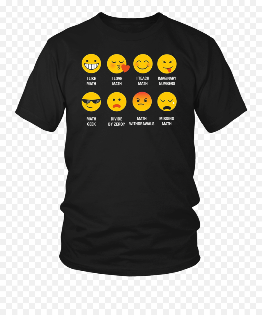 Emoji Emoticon Funny Teaching Tee Shirt,Math Emoji