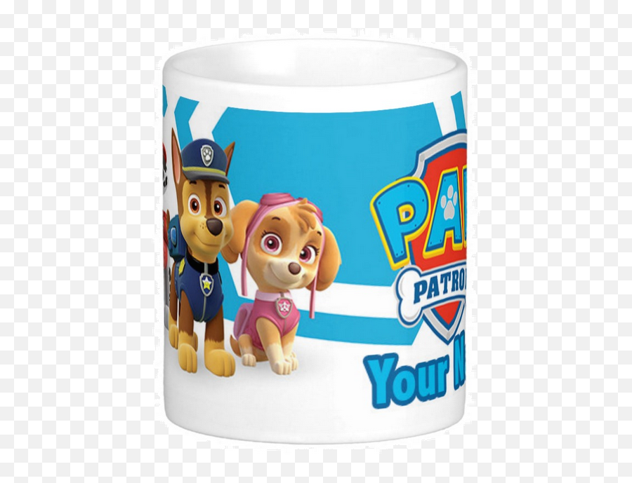 Personalized Paw Patrol Kids Plastic Mug 11oz 3 - Paw Patrol Emoji,Shot Glass Emoji