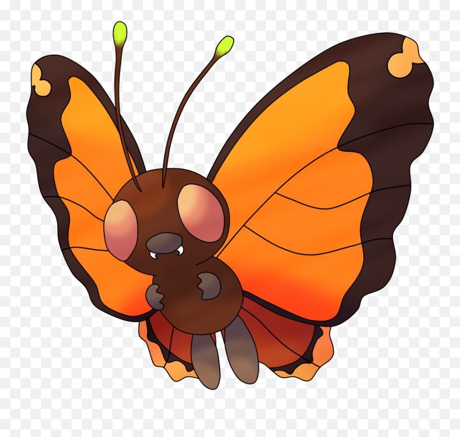 Ruff - Pokemon Alolan Butterfree Emoji,Moth Emoji