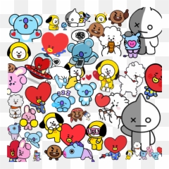 Background Bts Bt21 Line Linestickers - Bt21 Bts Bt21 Background Emoji,Bt21 Emoji