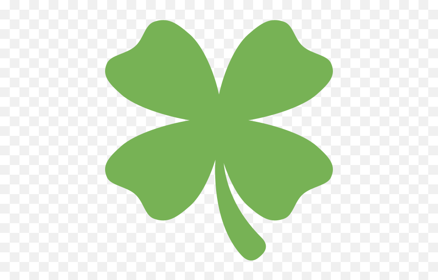 Four Leaf Clover Emoji Meaning With Pictures - Four Leaf Clover Symbol,Shamrock Emoji