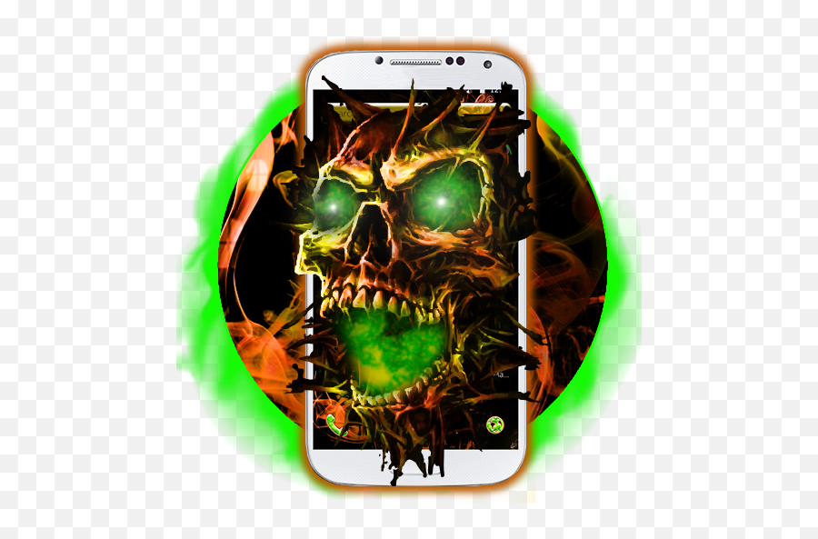 Green Wicked Skull Theme - Apps En Google Play Skull Emoji,Wicked Emojis