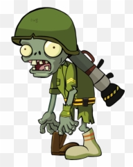 Zombie Army Soldier PNG Official PSDs - Plants Vs Zombies Characters Emoji