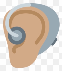 Ear With Hearing Aid Medium Skin Tone Emoji -