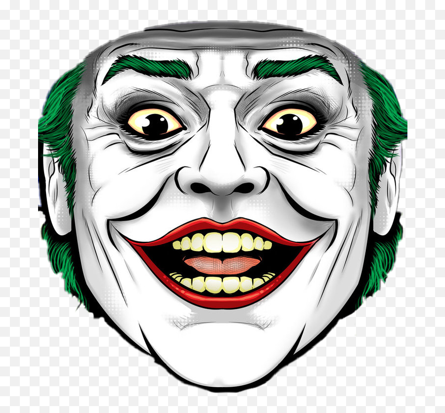 Joker Smoker Sticker By Skinny Sweaty Man - Jack Nicholson Joker Face Emoji,Joker Emoji