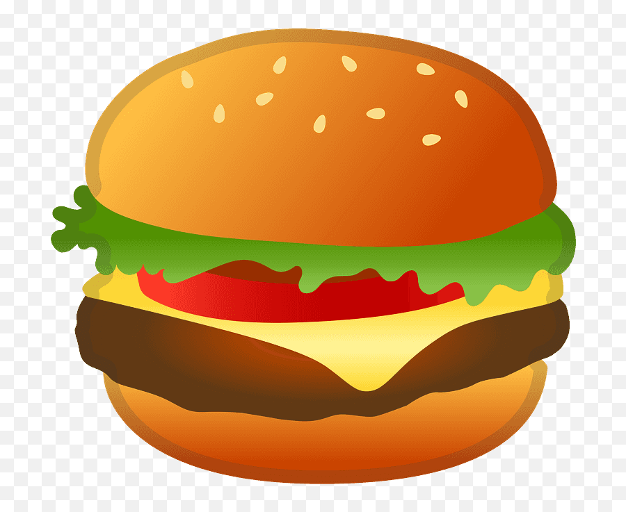 Hamburger Emoji Clipart - Burger Emoji,Food Emoji Transparent