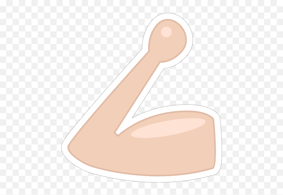 Hands Flexing Bicep Emoji Sticker - Clip Art,Bicep Emoji