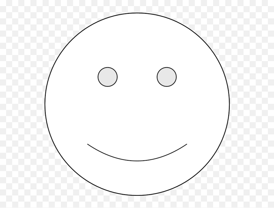 White Smiley Face - All White Smiley Face Transparent Emoji,Smiley Face Emoticon