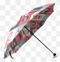 Retro Vintage Union Jack British Flag - Light Blue Polka Dot Umbrella Emoji,Union Jack Emoji
