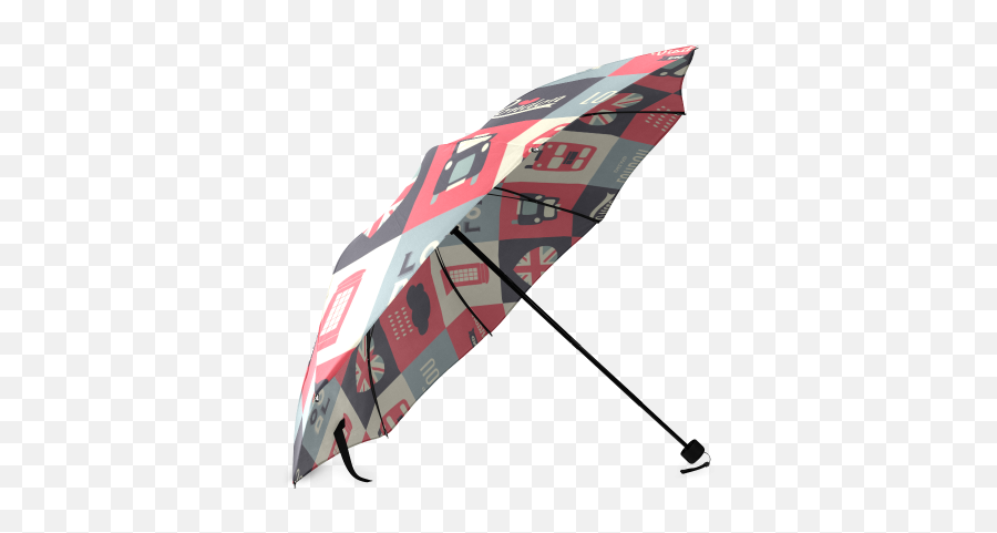 Retro Vintage Union Jack British Flag - Light Blue Polka Dot Umbrella Emoji,Union Jack Emoji