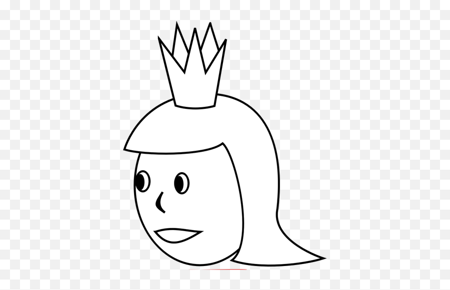 Queens Head Vector Drawing - Vector Graphics Emoji,Queen Chess Piece Emoji