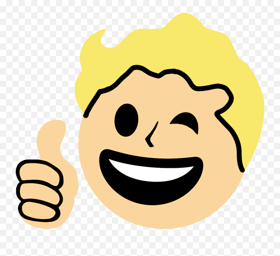 Original Style Emoji - Vault Boy Cut Out,Thirsty Emoji