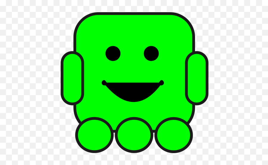 Friendly Robot - Emoji De Whatsapp Robot Verde,Dancing Emoticon
