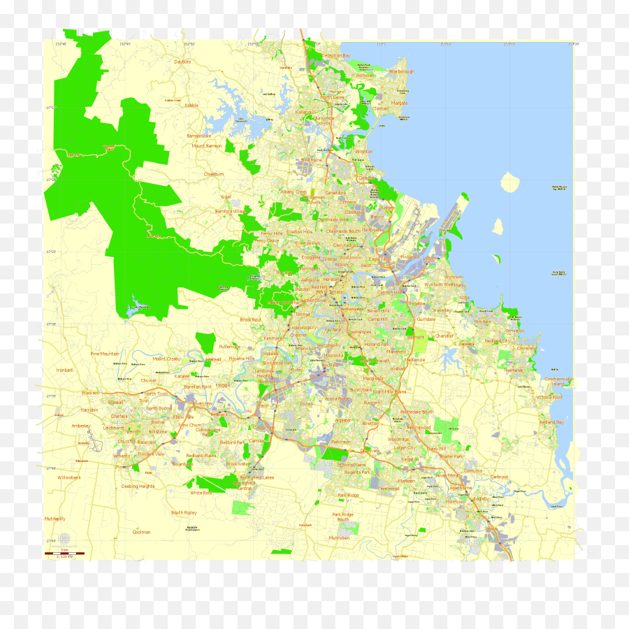Map Of Brisbane Free And Printable - Map Brisbane Emoji,Emoji Level 45