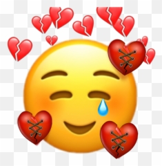 Sad Crying Emoji Art Life - Broken Heart Filter Emoji,Crying Emoticon Text