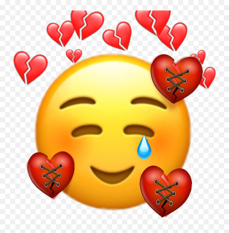 Sad Crying Emoji Art Life - Broken Heart Filter Emoji,Crying Emoticon Text