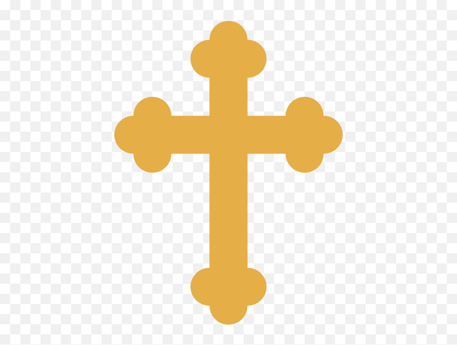 Gold Baptism Cross Clipart - Gold Cross Clipart Emoji,Orthodox Cross Emoji