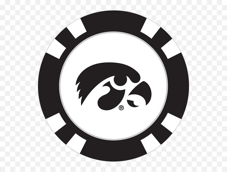 Iowa Hawkeye Logo Transparent U0026 Png Clipart Free Download - Ywd White Transparent Poker Chips Emoji,Iowa Hawkeye Emoji