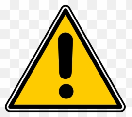 Exclamation Mark Point Triangle Punctuation Yellow - Beware Clipart Emoji,Check Emoticon