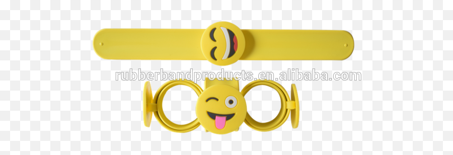 Promotional Gift Silicone Charm Emoji Slap Bracelet - Buy Smiley,Emoticon Gifts