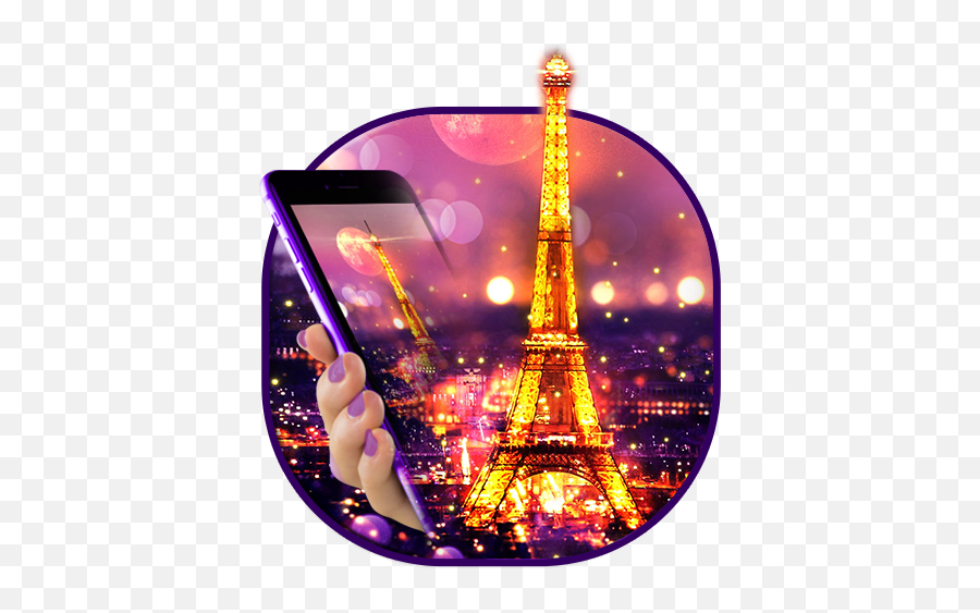 Purple Eiffel Tower Theme - Smartphone Emoji,Eiffel Tower Emoji