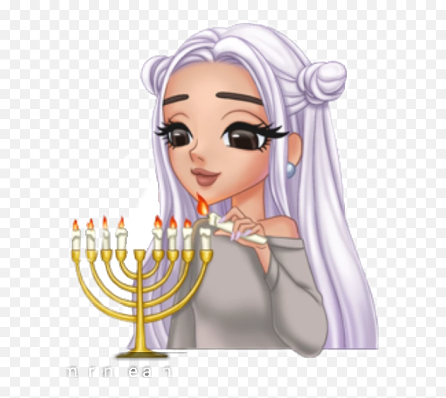 Happy Hanukkah Sticker Challenge On Picsart - Ariana Grande Animada Png Emoji,Hanukkah Emoji