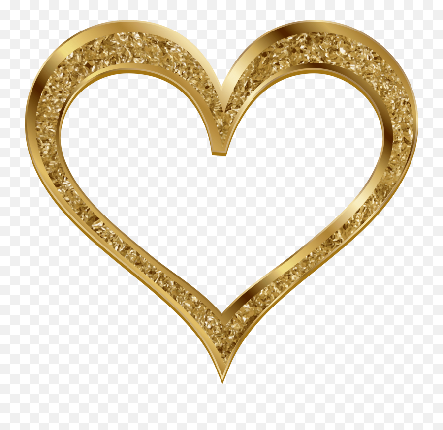 Gold Heart Clip Art Png Image - Alhambra Palace Emoji,Gold Heart Emoji