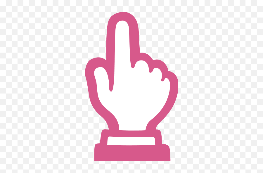 White Up Pointing Backhand Index Emoji For Facebook Email - Pink Finger Pointing Up,Pointing Emoticons