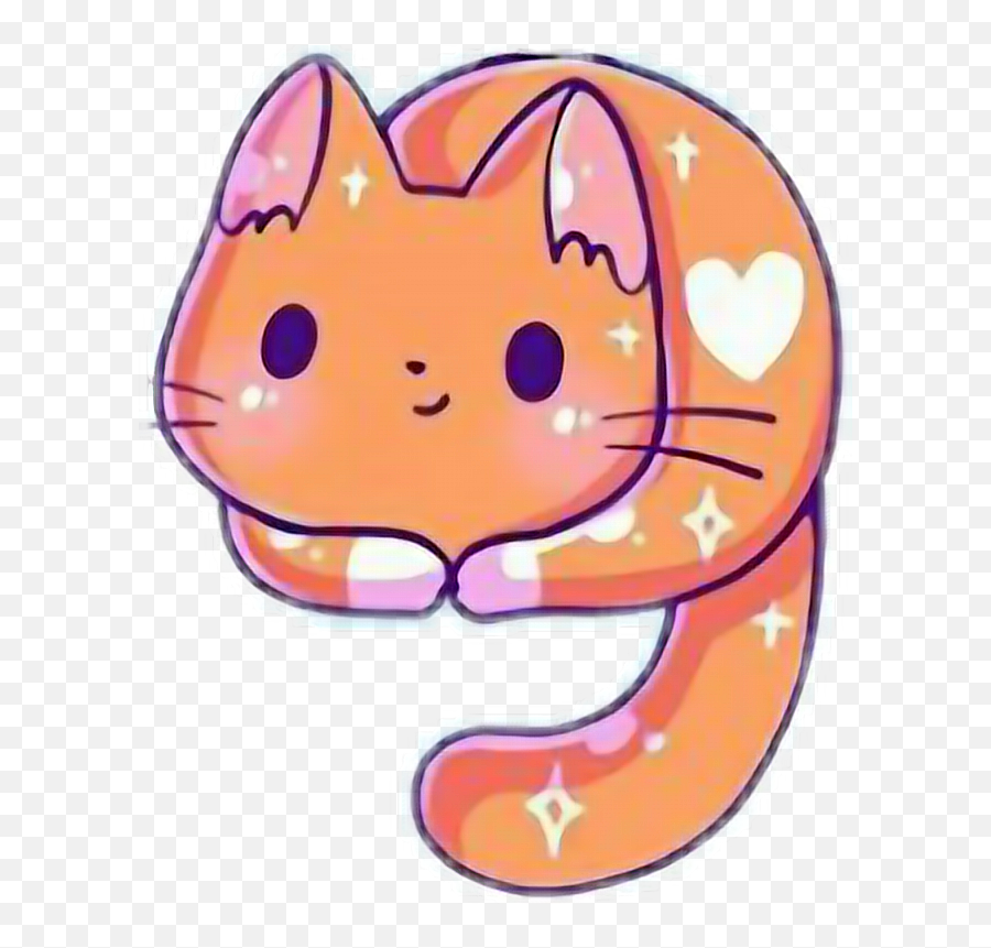 Kittens Clipart Kitten Head Kittens Kitten Head Transparent - Kawaii Cartoon Cat Drawing Emoji,Cute Cat Emoji