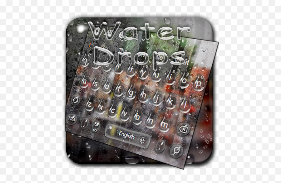 Water Drops Keyboard Theme Aplikacije Na Google Playu - Office Equipment Emoji,Water Drop Emoji Png