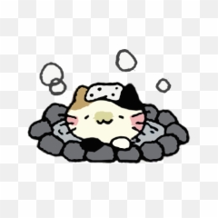 Cute Cat Swiming Png Emoji