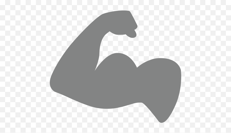 Flexed Biceps Emoji For Facebook Email Sms - Spierbal Png,Bicep Emoji