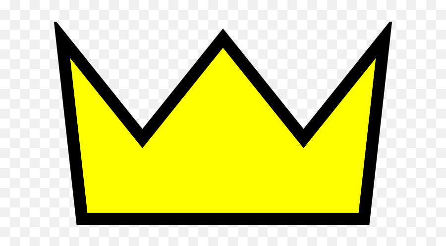Crown Gold King - Simple Crown Clipart Emoji,Queen Chess Piece Emoji
